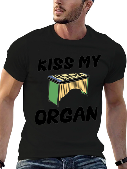 Kiss My Organ T-Shirt - Novelty Music Tee