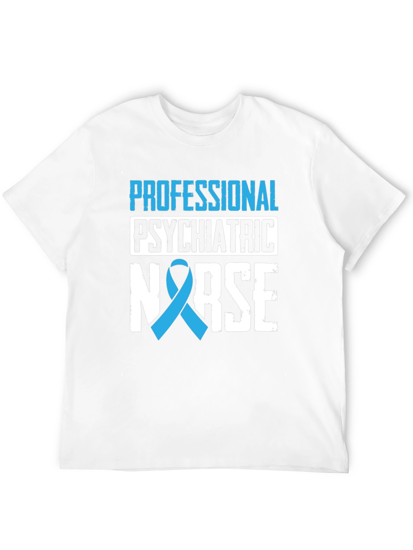 Psychiatric Nurse Ribbon Graphic Tee - Black