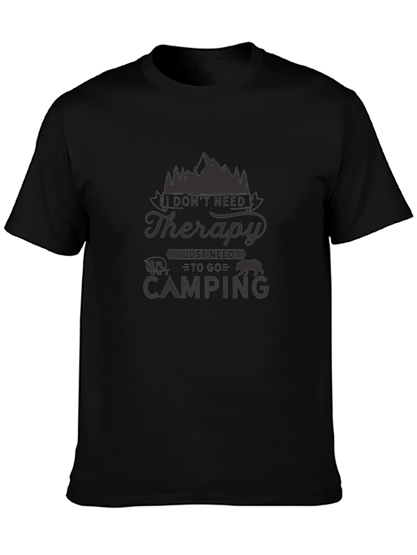 Camping Therapy Graphic T-Shirt