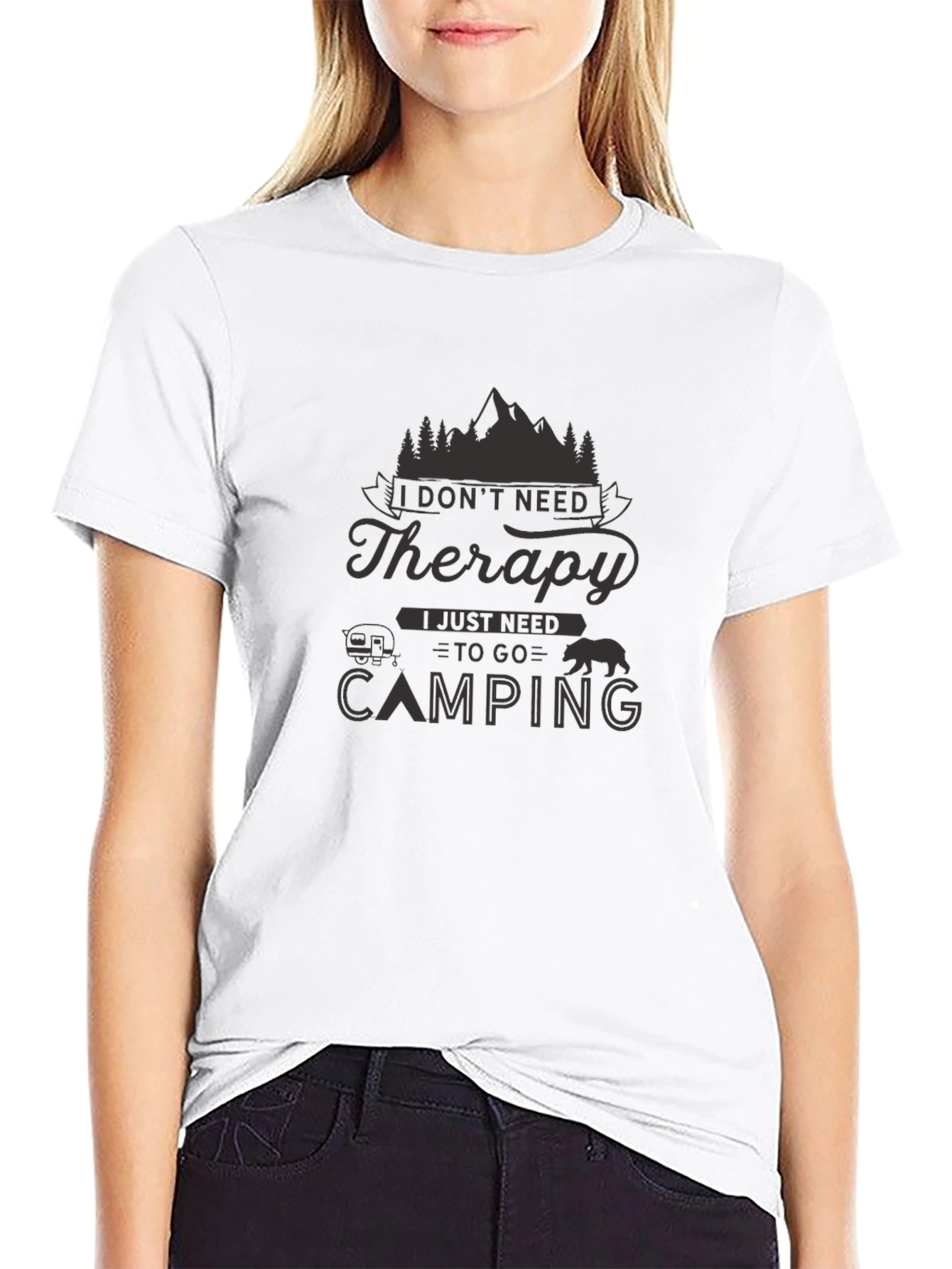Camping Therapy Graphic T-Shirt