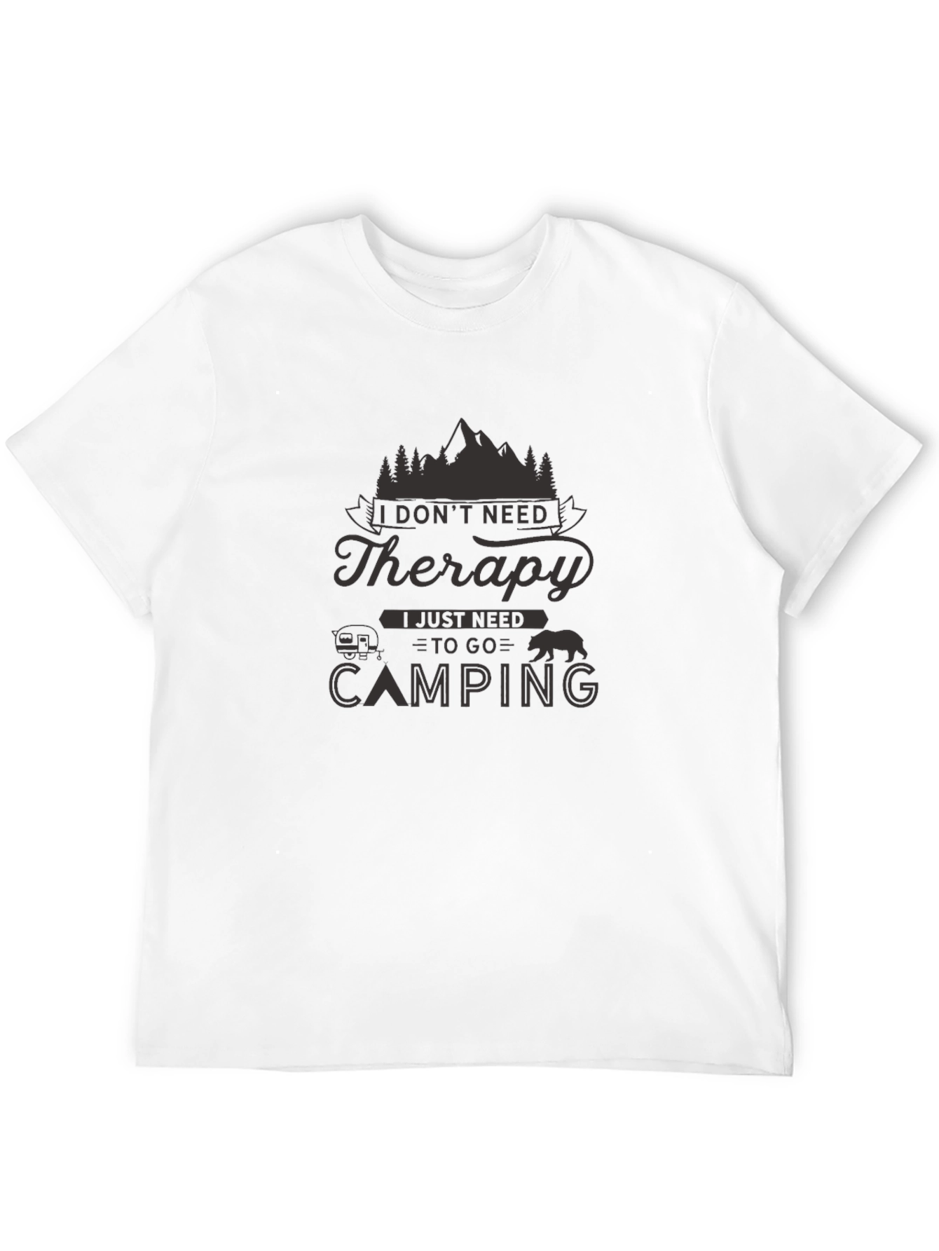 Camping Therapy Graphic T-Shirt