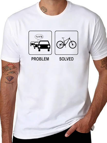 Problem Solved Bike T-Shirt: Traffic Solution