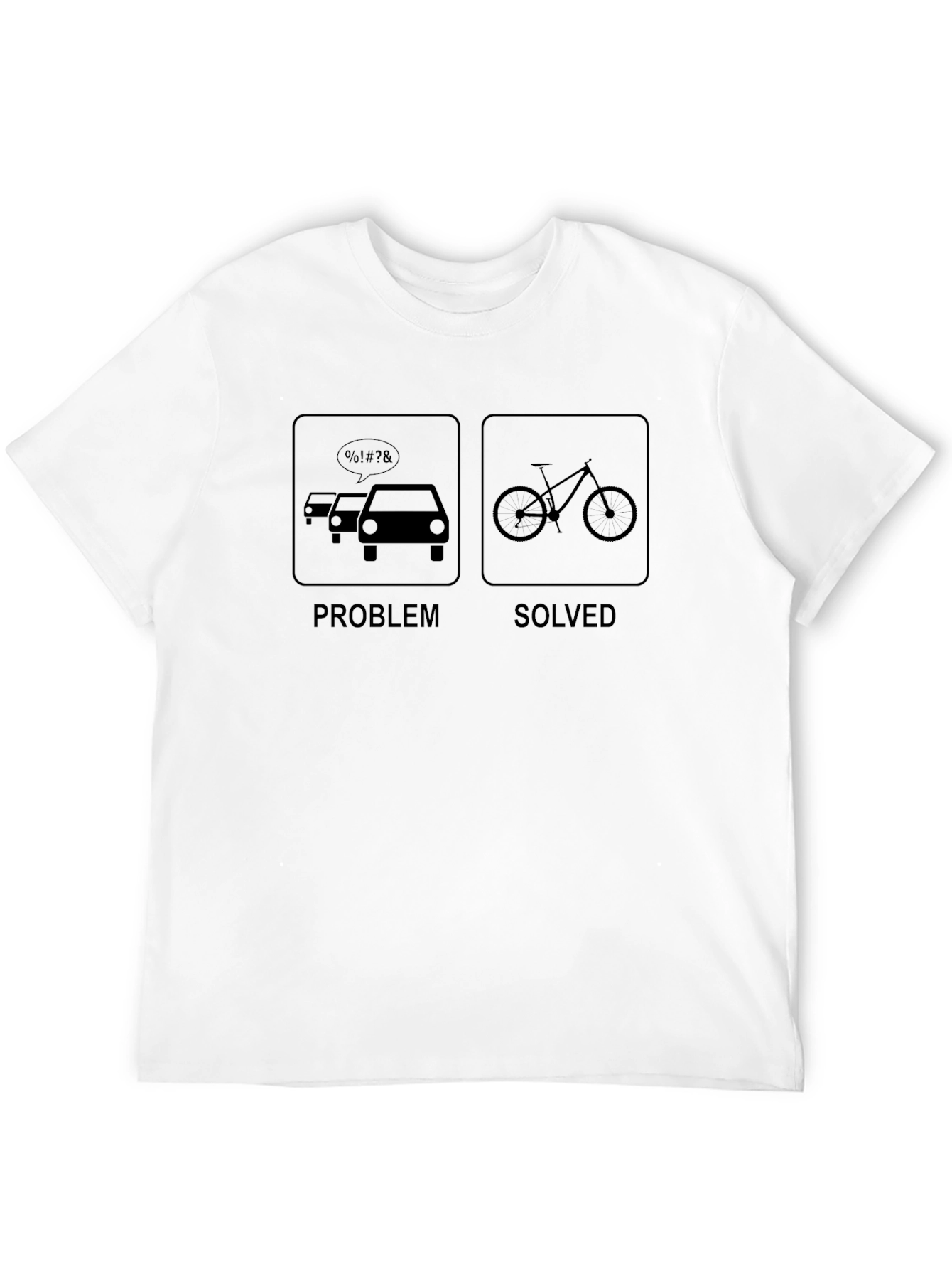 Problem Solved Bike T-Shirt: Traffic Solution