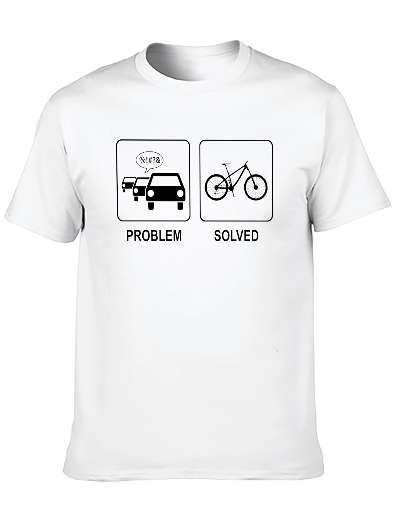 Problem Solved Bike T-Shirt: Traffic Solution