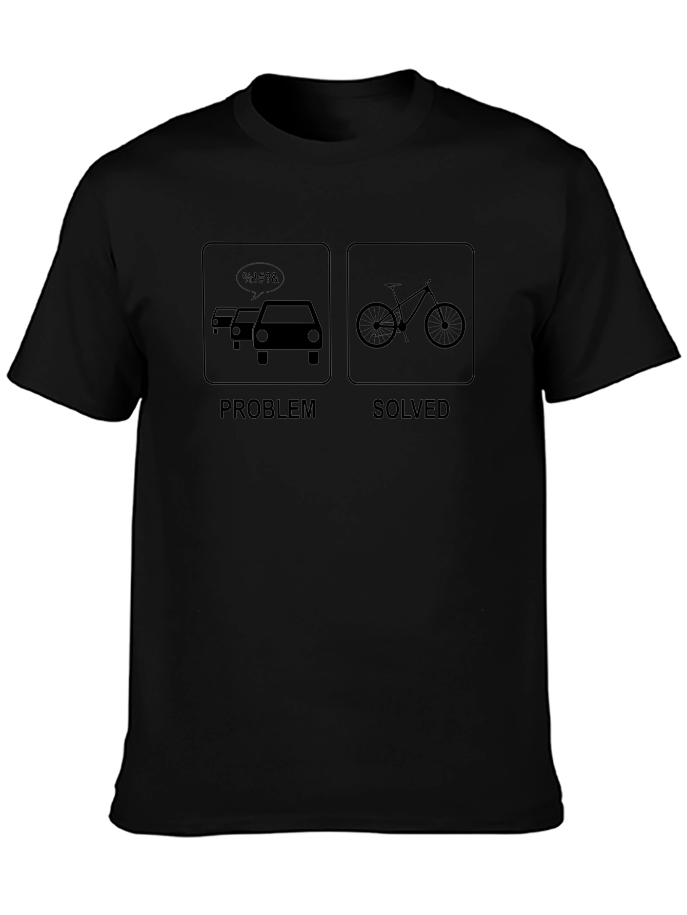 Problem Solved Bike T-Shirt: Traffic Solution