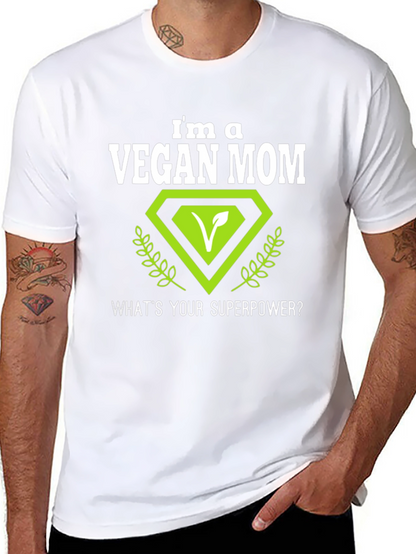 Vegan Mom T-Shirt - Superpower Design