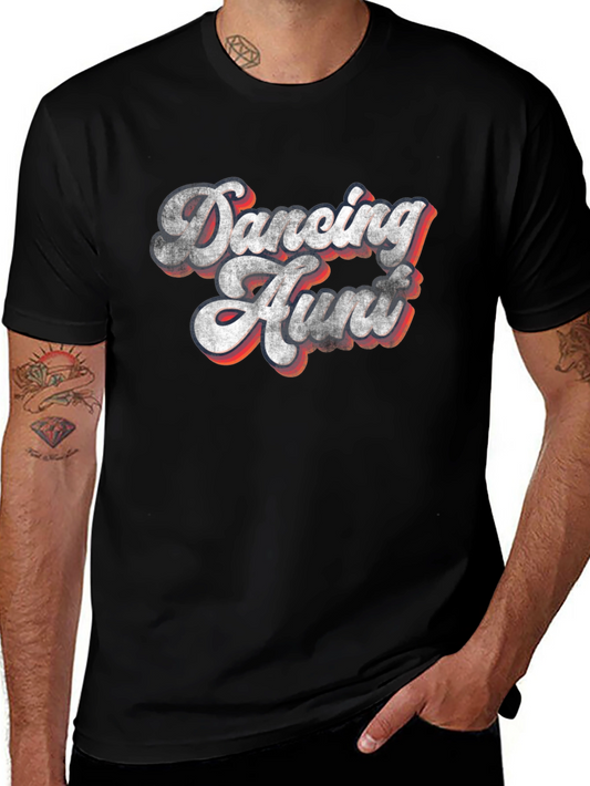 Dancing Hunt Tee - Retro Style Graphic Print T-Shirt