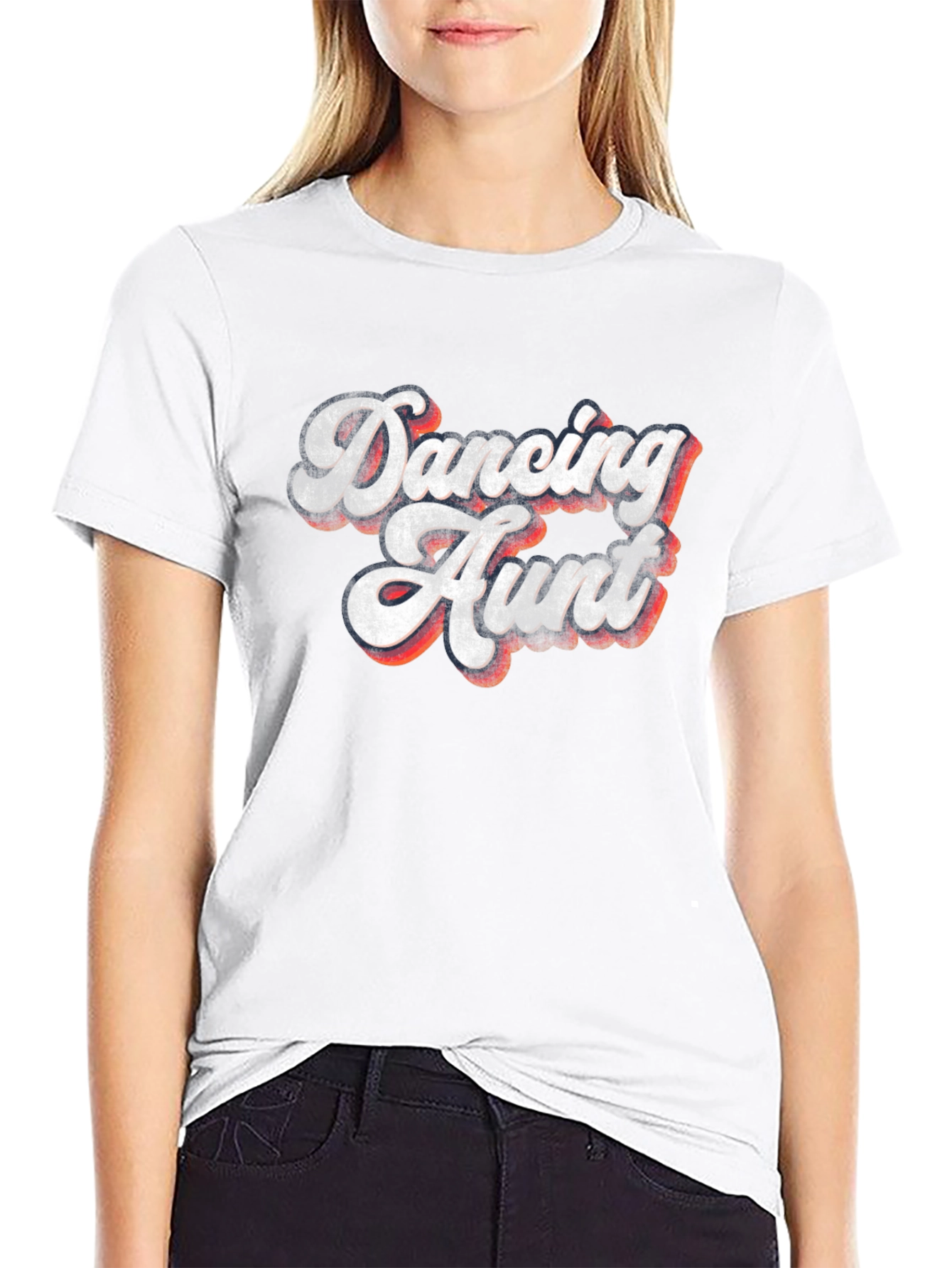 Dancing Hunt Tee - Retro Style Graphic Print T-Shirt