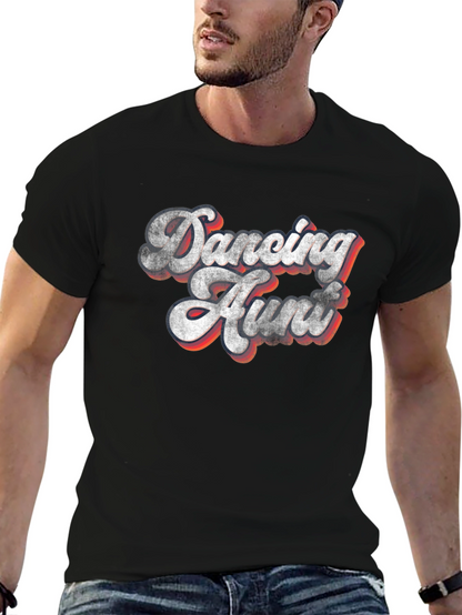 Dancing Hunt Tee - Retro Style Graphic Print T-Shirt