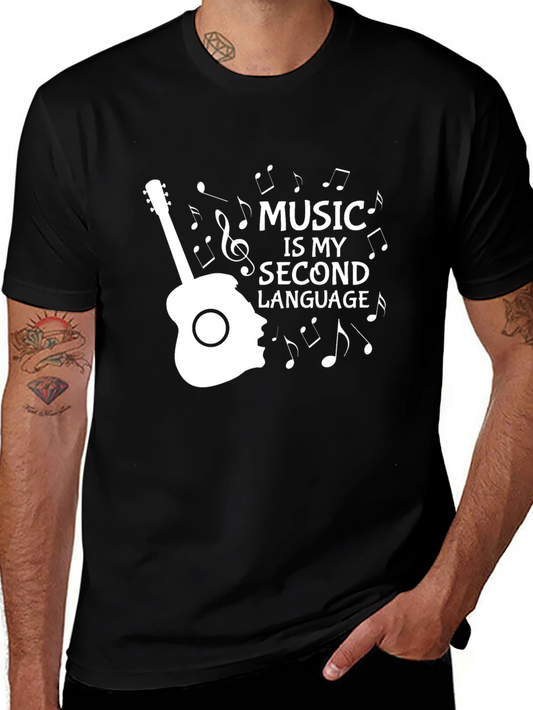 Music is My Second Language Graphic Tee
