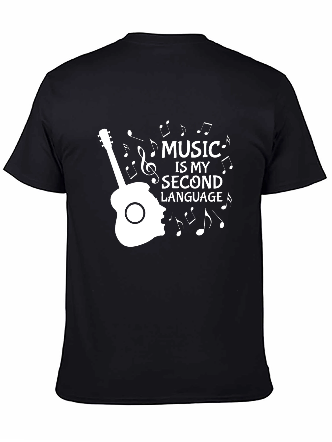 Music is My Second Language Graphic Tee