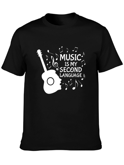 Music is My Second Language Graphic Tee