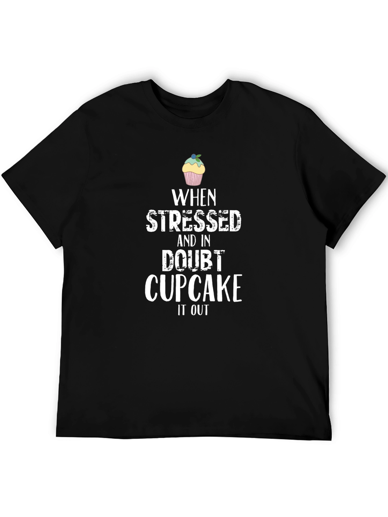 Cupcake It Out Black T-Shirt