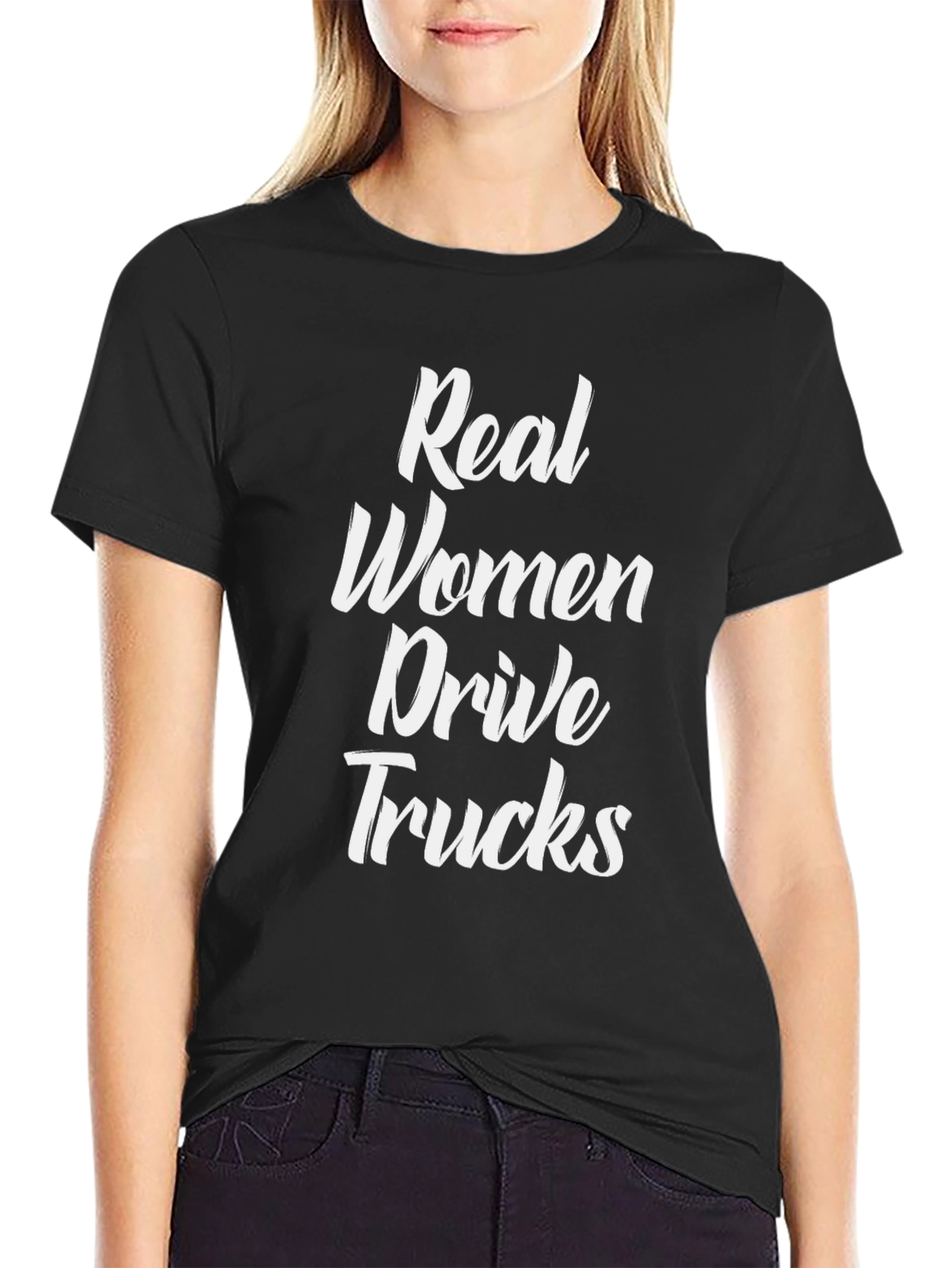Real Women Drive Trucks Graphic Tee