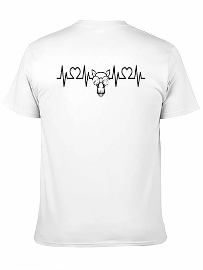 Cool Donkey Heartbeat Tee - Black Cotton Blend