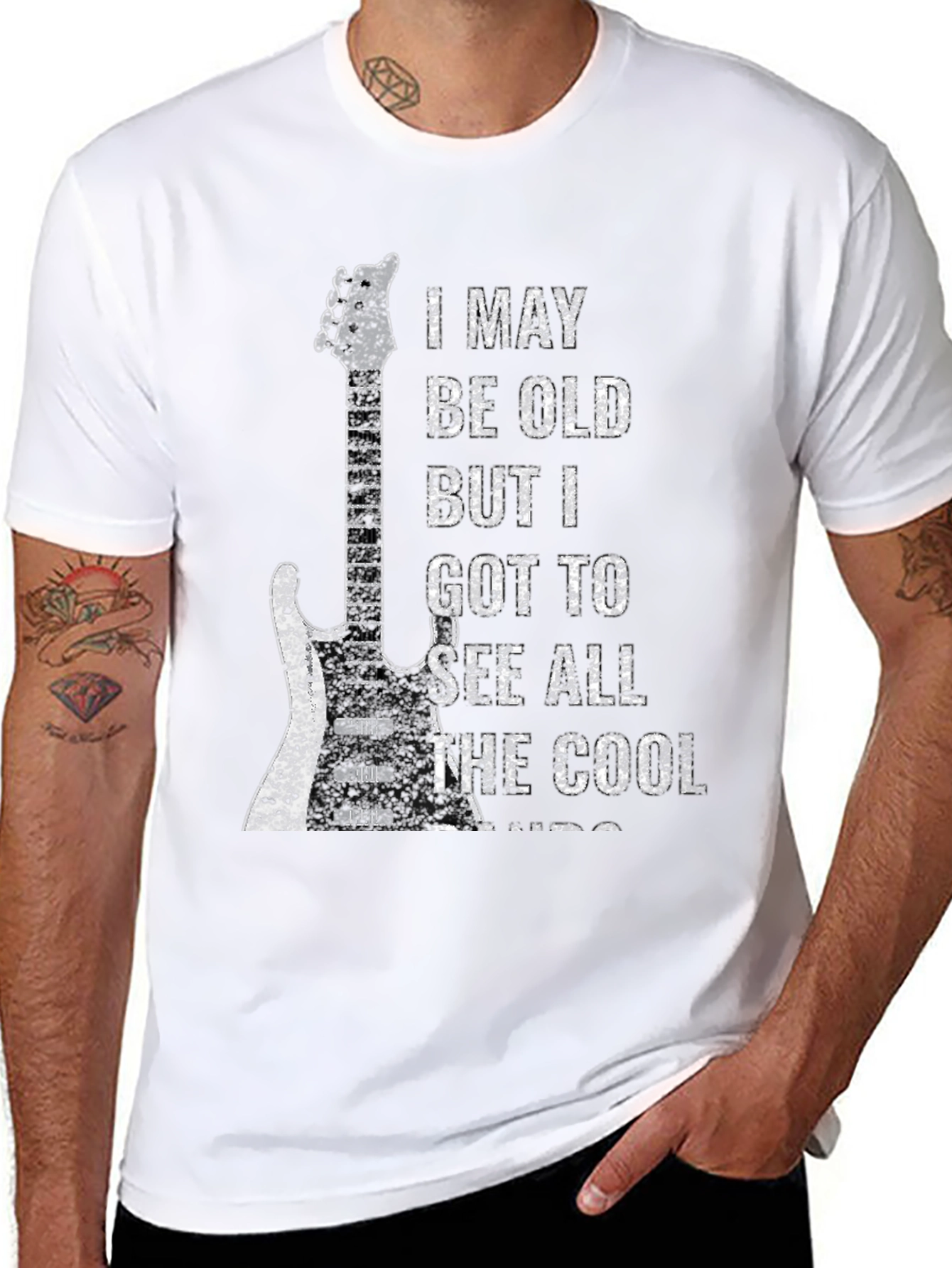 Cool Guitar Rocker T-Shirt: See All The Cool Bands!