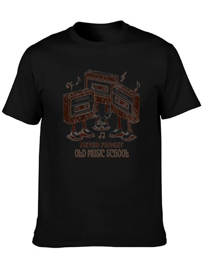 Retro Cassette Tape T-Shirt - Old Music School Tee