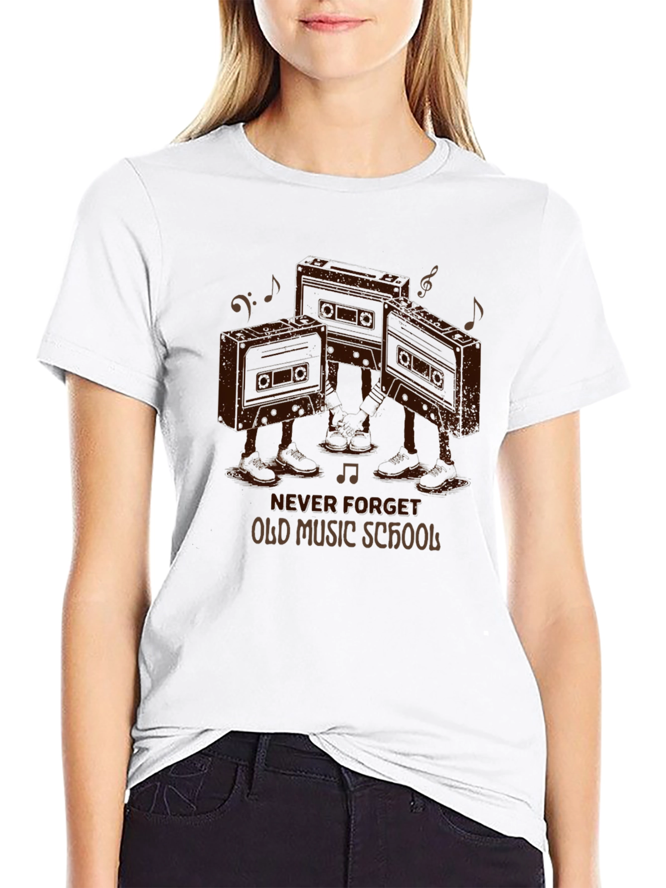 Retro Cassette Tape T-Shirt - Old Music School Tee