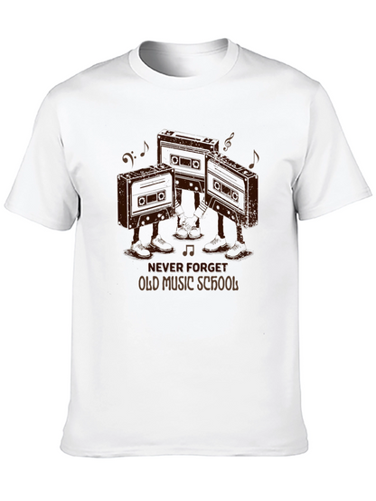 Retro Cassette Tape T-Shirt - Old Music School Tee