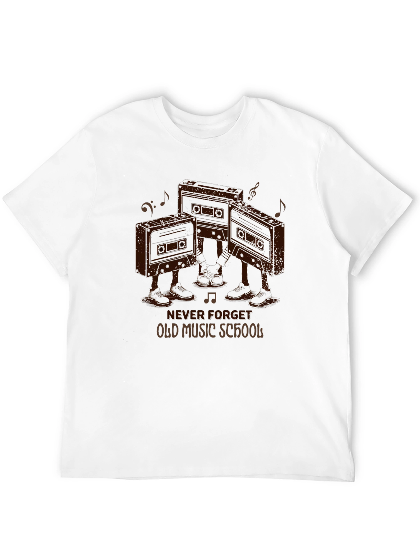 Retro Cassette Tape T-Shirt - Old Music School Tee