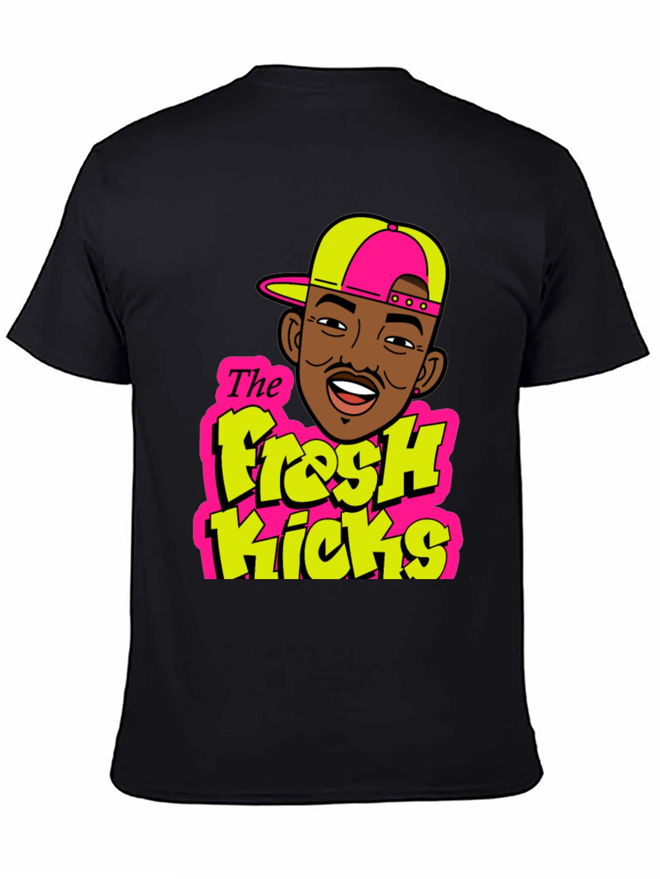Fresh Kicks Black Graphic T-Shirt