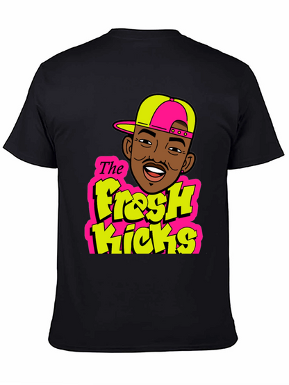 Fresh Kicks Black Graphic T-Shirt