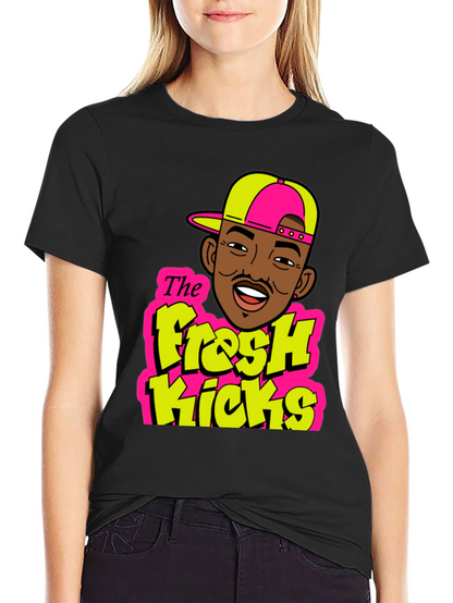 Fresh Kicks Black Graphic T-Shirt