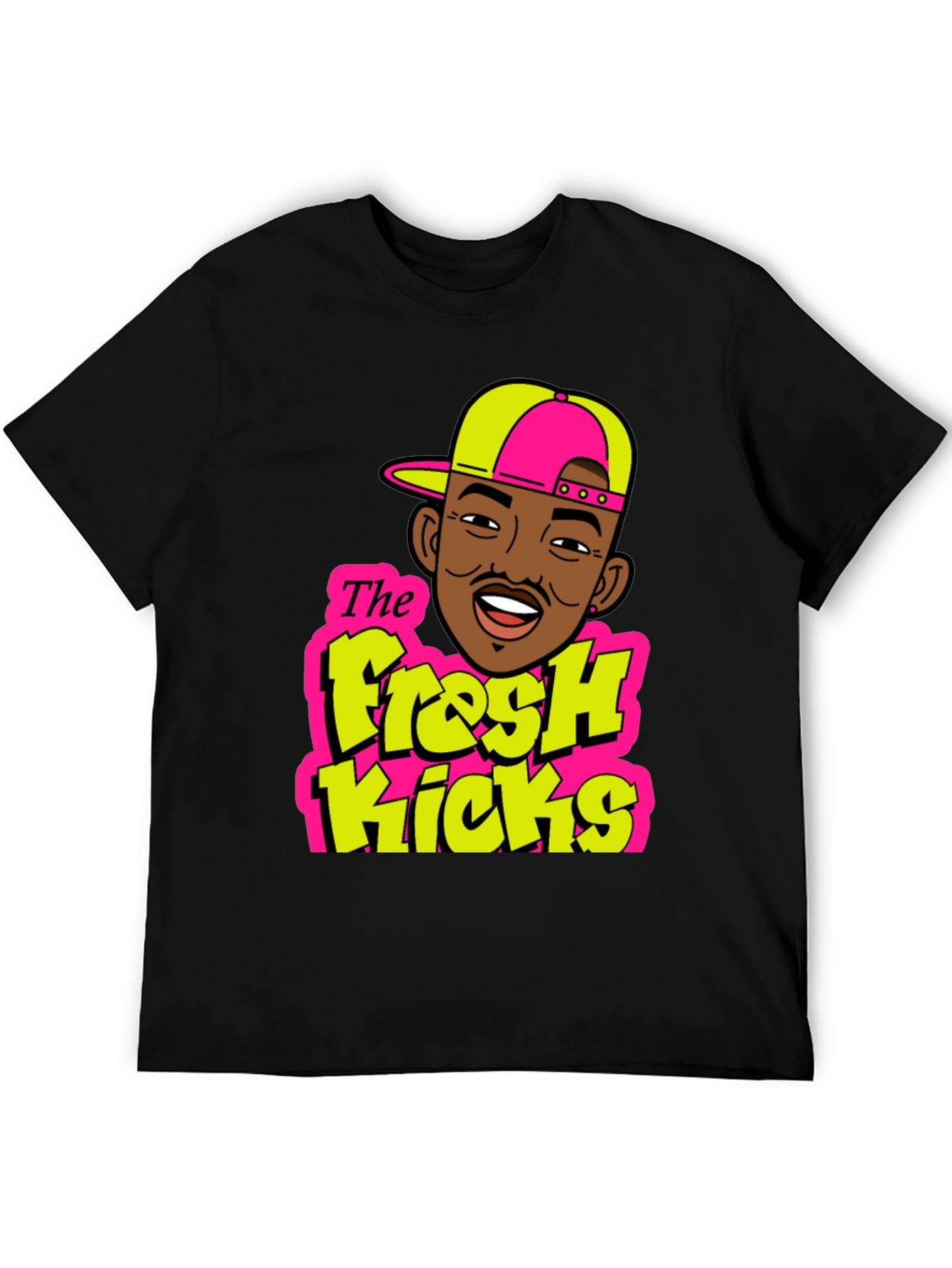 Fresh Kicks Black Graphic T-Shirt