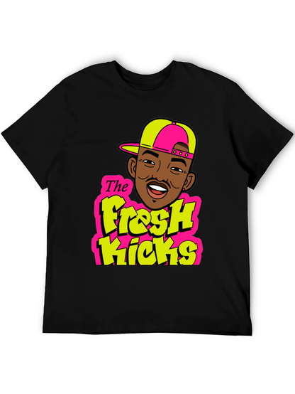 Fresh Kicks Black Graphic T-Shirt