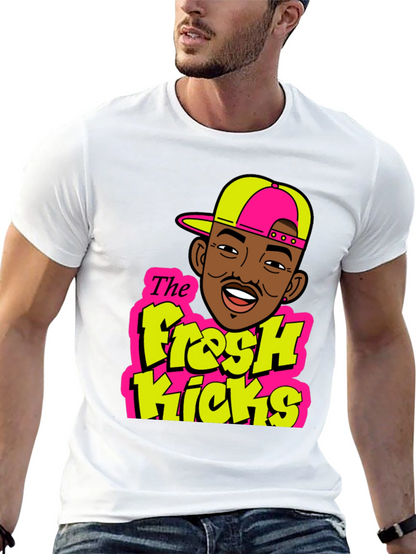 Fresh Kicks Black Graphic T-Shirt