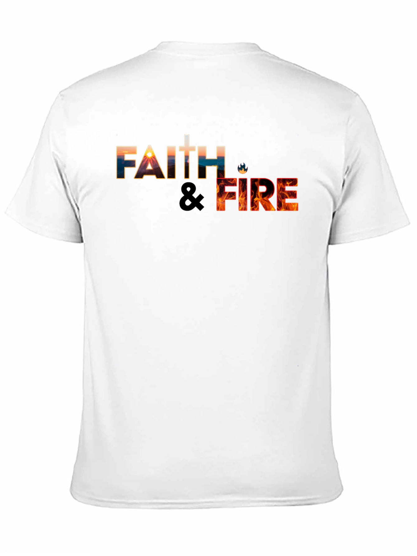 Faith & Fire Black Graphic Tee