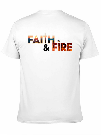 Faith & Fire Black Graphic Tee