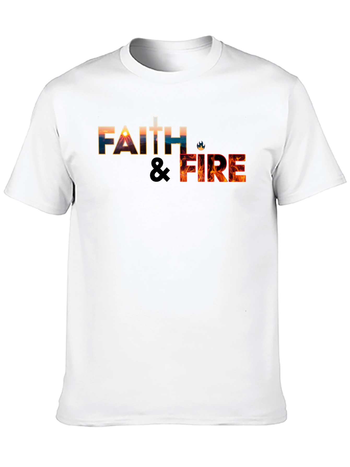 Faith & Fire Black Graphic Tee
