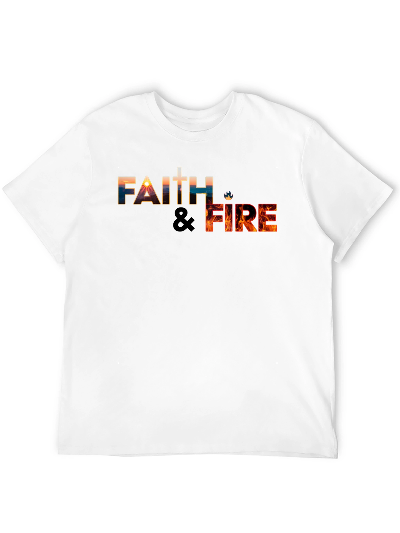 Faith & Fire Black Graphic Tee