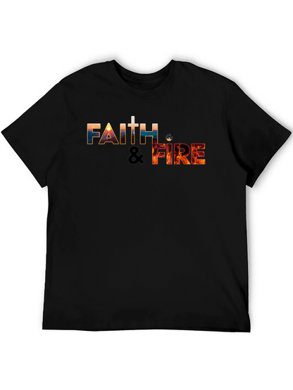 Faith & Fire Black Graphic Tee