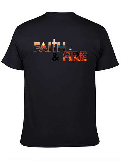 Faith & Fire Black Graphic Tee