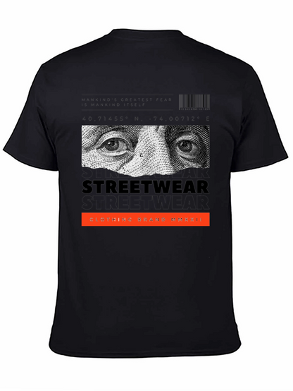 Streetwear Graphic Print Black T-Shirt