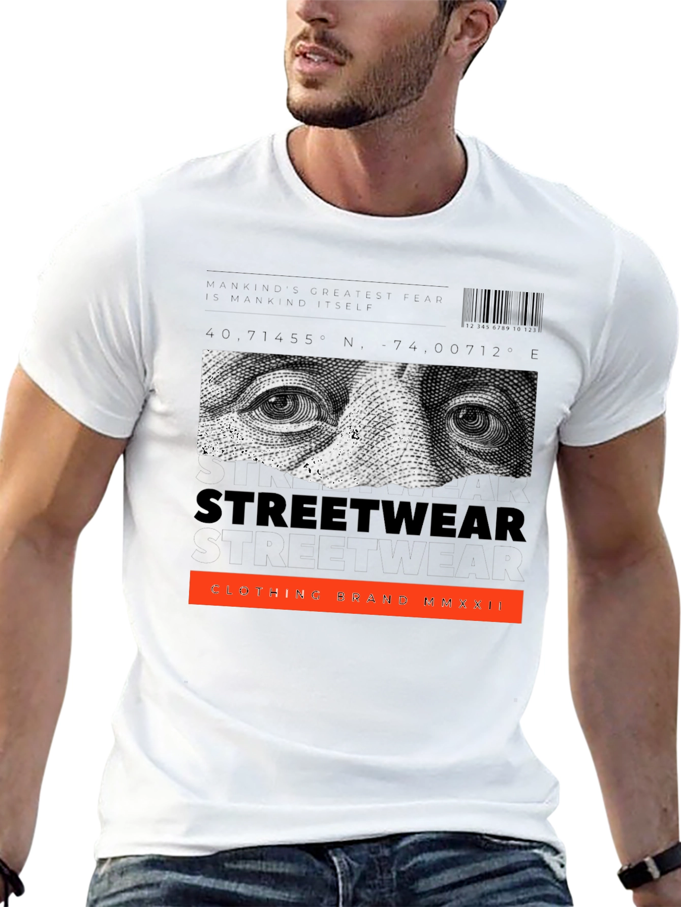 Streetwear Graphic Print Black T-Shirt