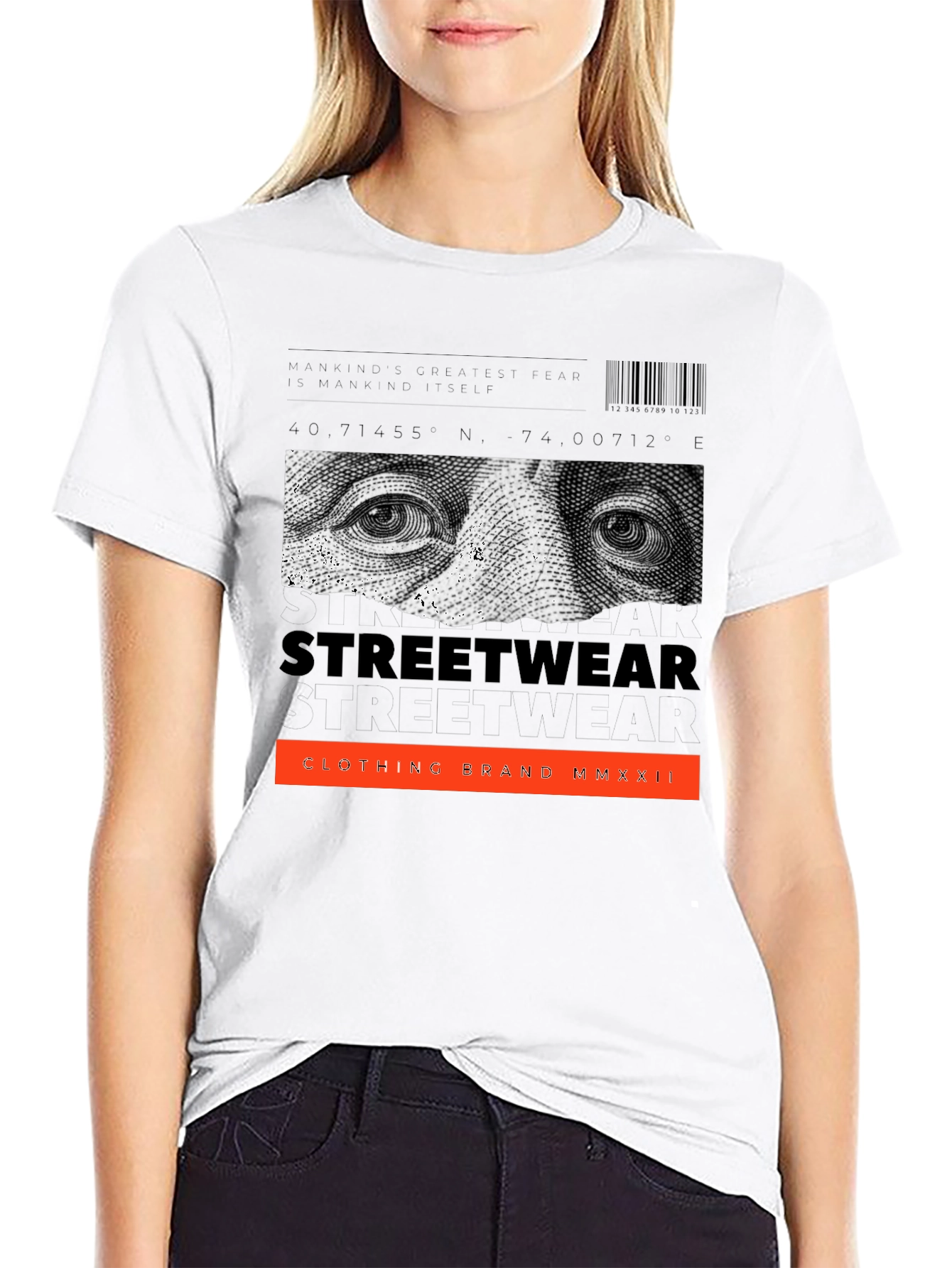 Streetwear Graphic Print Black T-Shirt