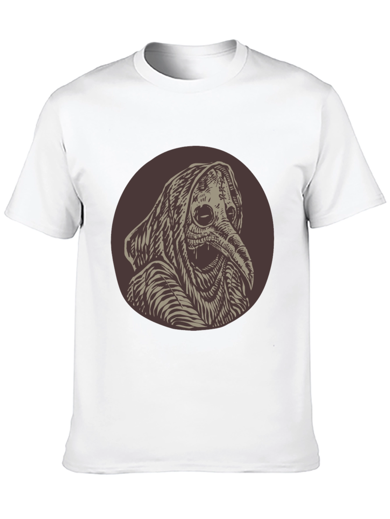 Plague Doctor Graphic Tee - Unique Creepy Design