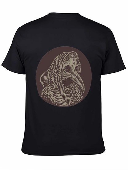 Plague Doctor Graphic Tee - Unique Creepy Design