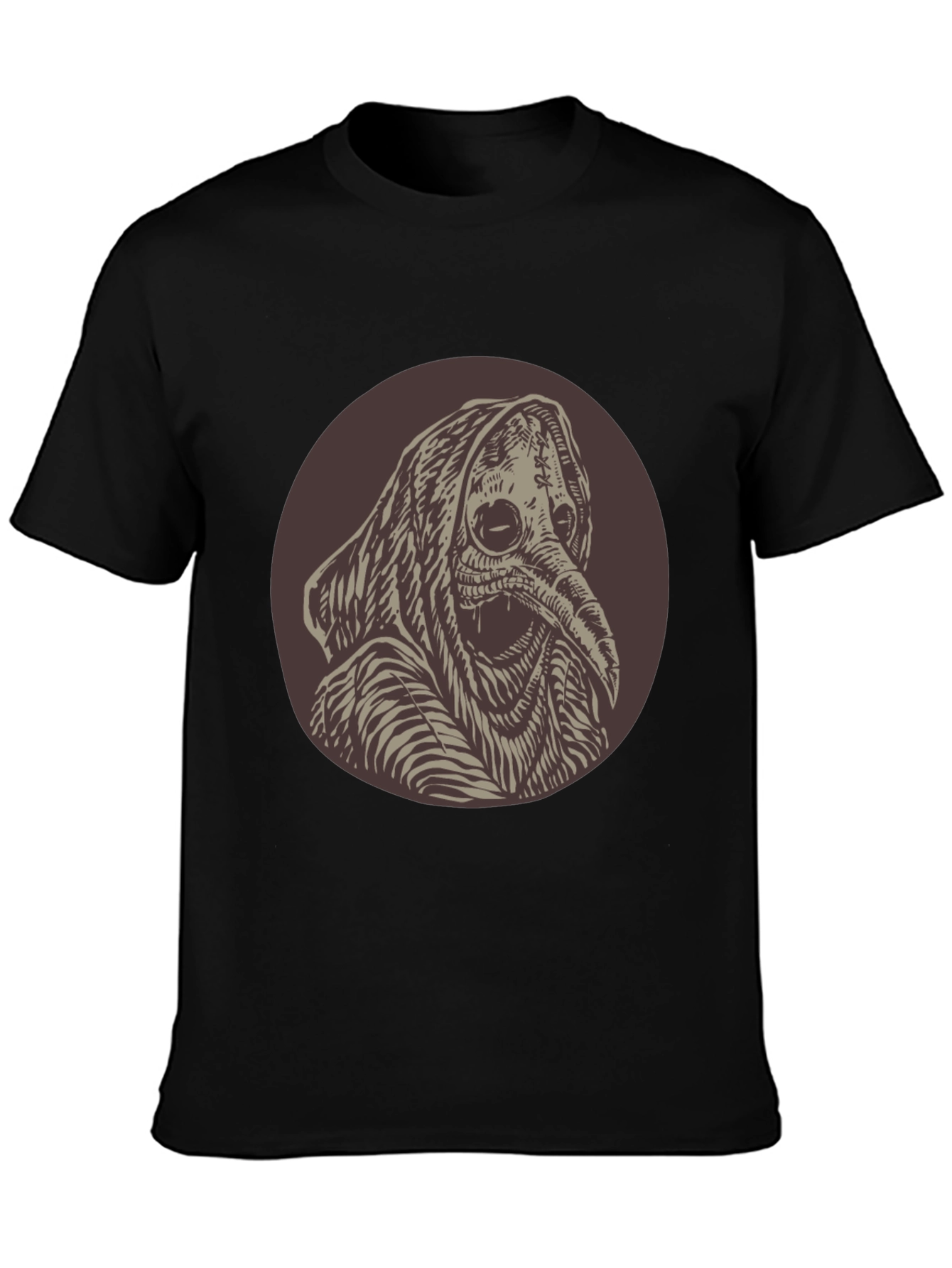 Plague Doctor Graphic Tee - Unique Creepy Design
