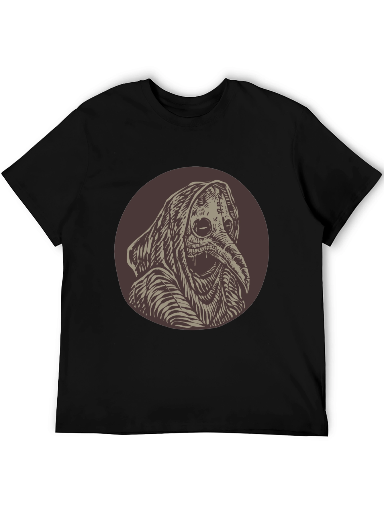 Plague Doctor Graphic Tee - Unique Creepy Design