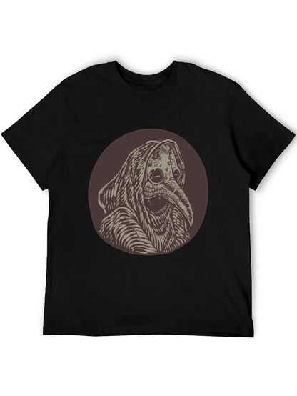 Plague Doctor Graphic Tee - Unique Creepy Design