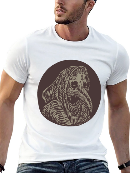 Plague Doctor Graphic Tee - Unique Creepy Design