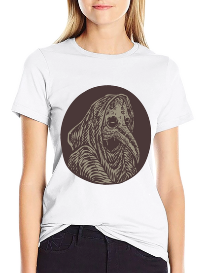Plague Doctor Graphic Tee - Unique Creepy Design