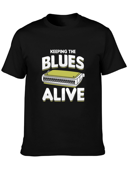 Keeping the Blues Alive T-Shirt Harmonica Tee