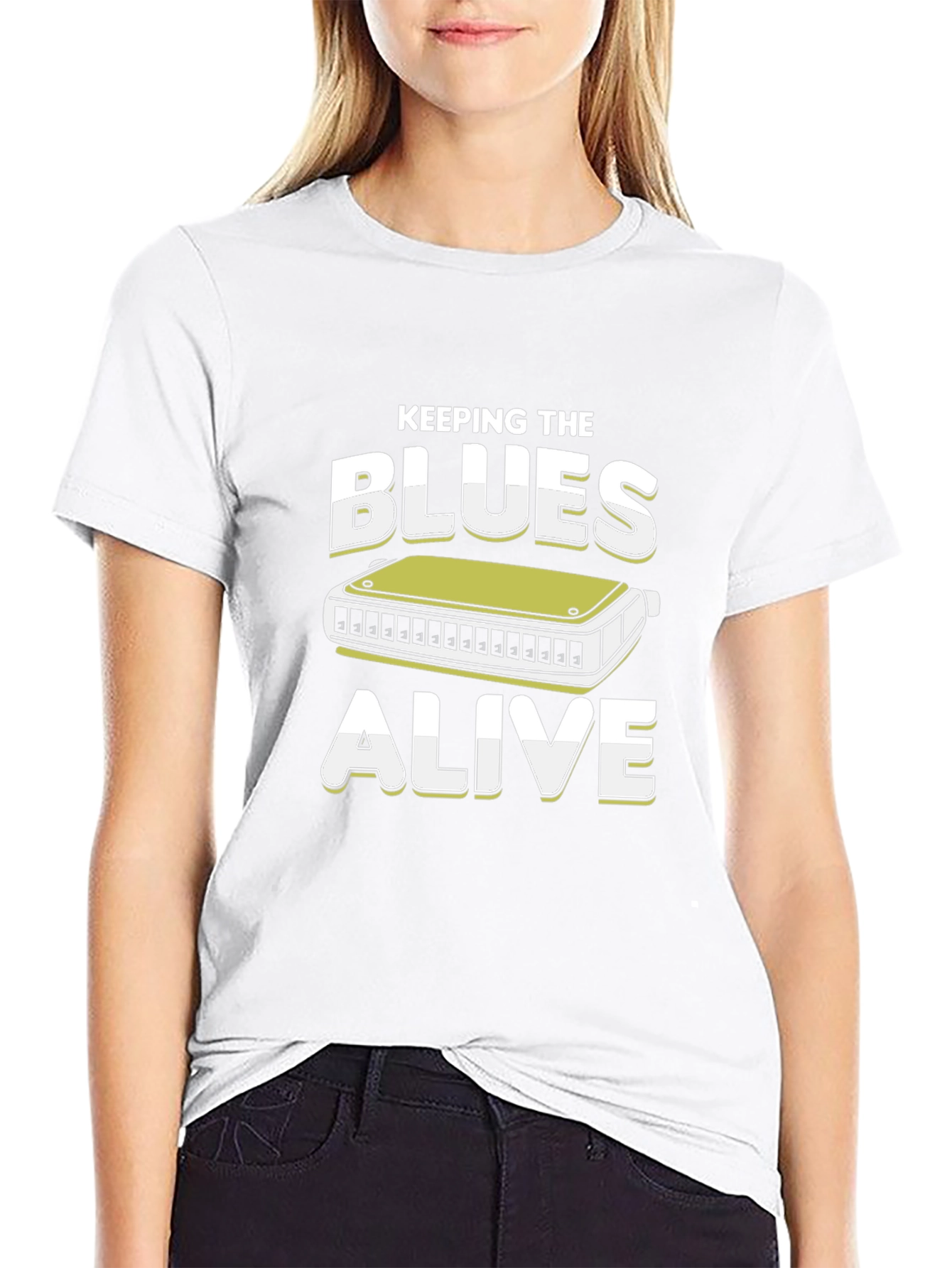 Keeping the Blues Alive T-Shirt Harmonica Tee