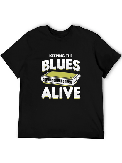 Keeping the Blues Alive T-Shirt Harmonica Tee