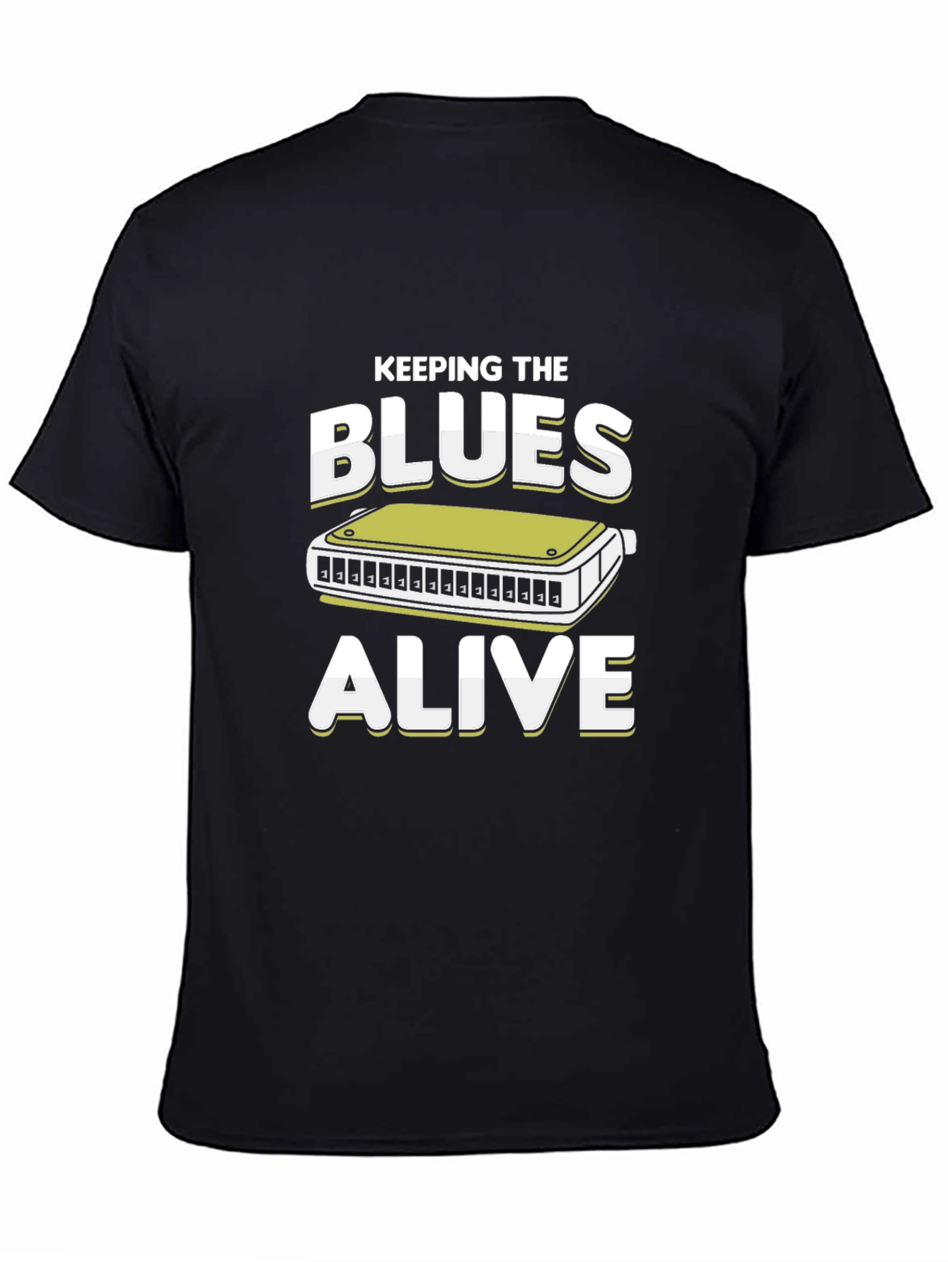 Keeping the Blues Alive T-Shirt Harmonica Tee